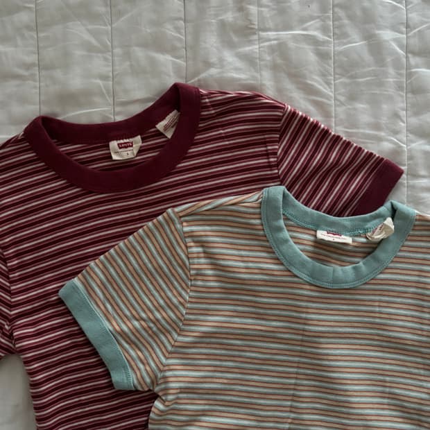 [Levi‘s] 리바이스 스트라이트 세미크롭 티셔츠