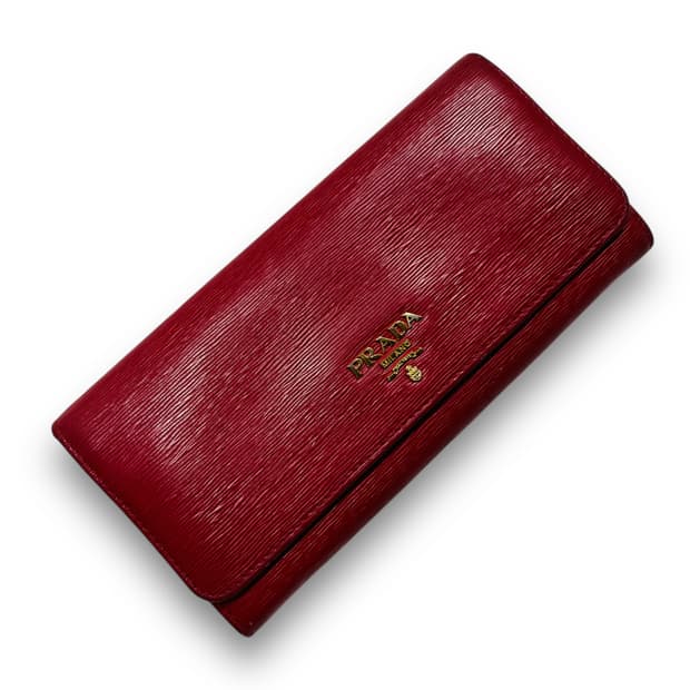 PRADA Rubino Vitello move long wallet