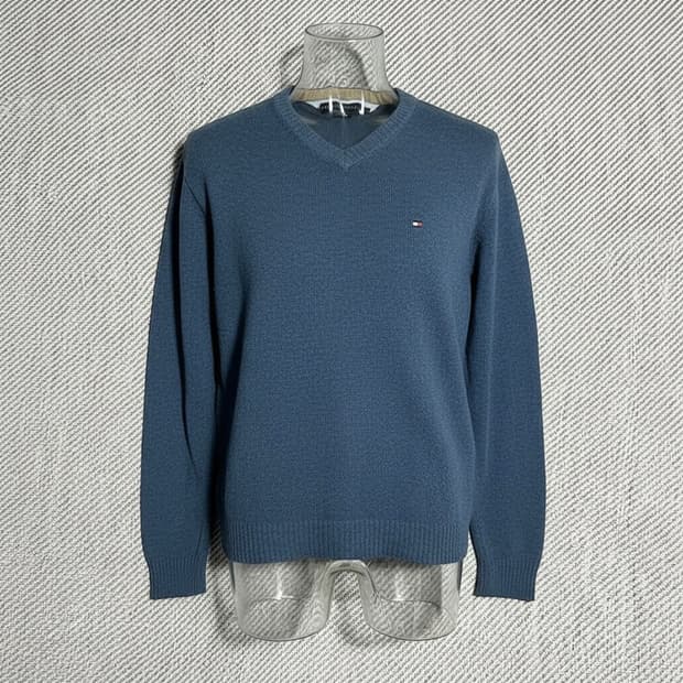 [L] Tommy 타미힐피거 램스울 브이넥 니트