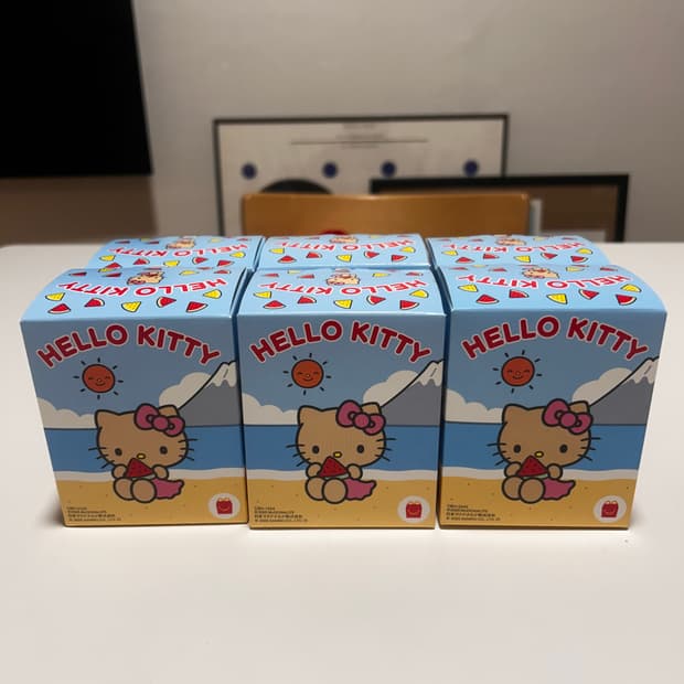 헬로키티 태닝키티 해피밀 1탄 3종 풀세트