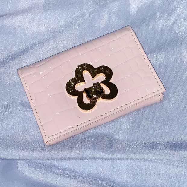 베이비핑크 고전 키티 지갑 