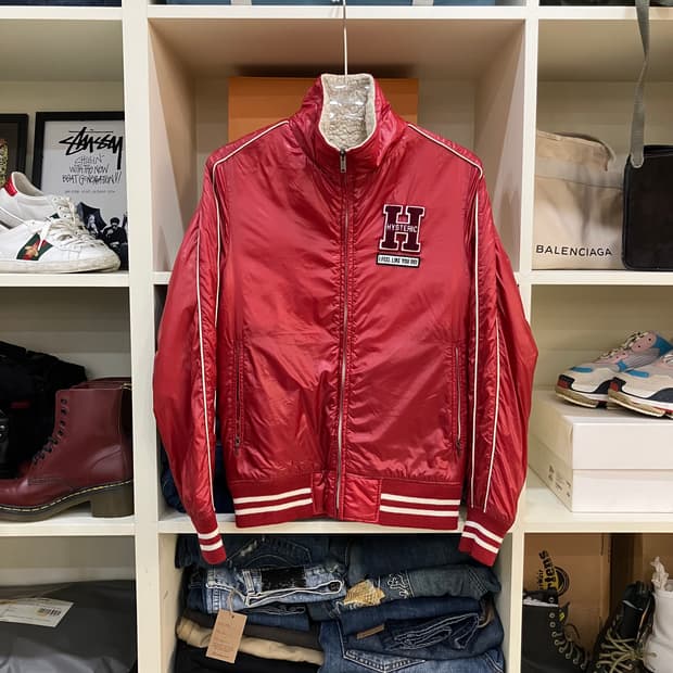 히스테릭글래머 레드 봄버 점퍼