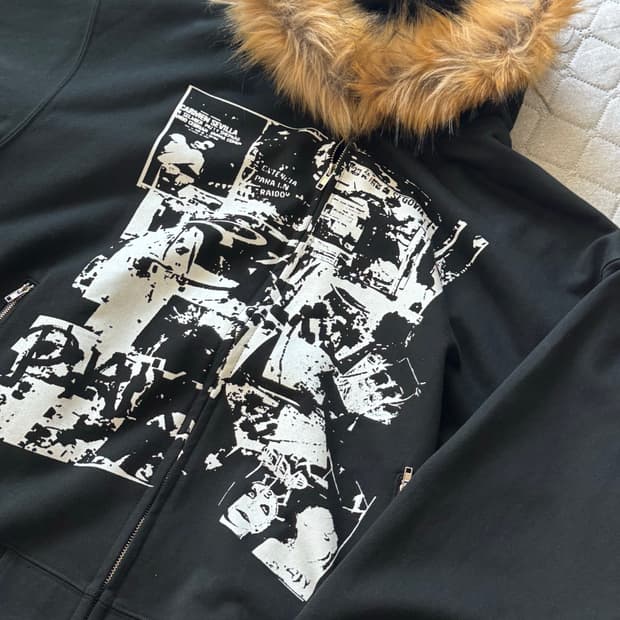 비엑세스 퍼 후드 M사이즈