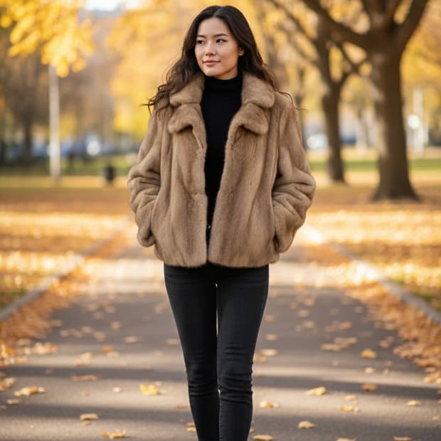 국제모피 nafa mink 밍크코트