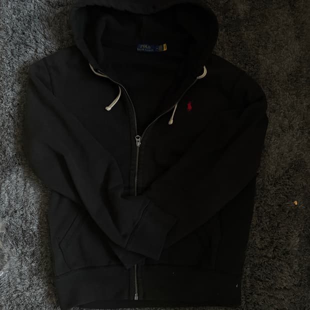 폴로 블랙 후드집업 판매합니다 