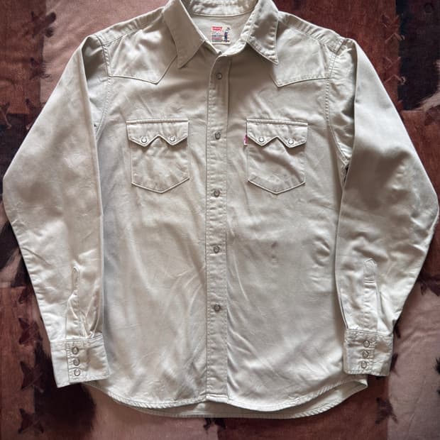 90s 리바이스 카우걸 베이비사틴 웨스턴 셔츠