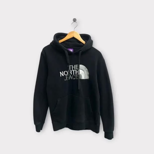 노스페이스 로고 후드티 L