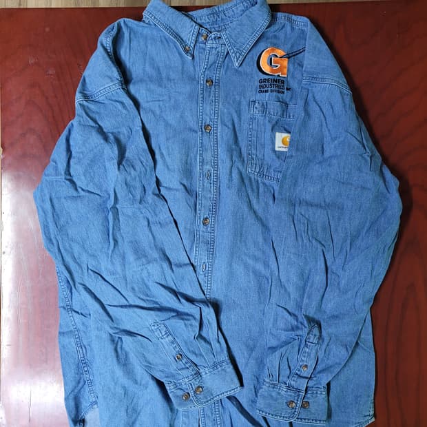 멕시코 칼하트 데님 워크 셔츠