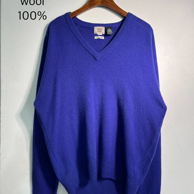 램스울 100% 니트 Lambs Wool 100%  L
