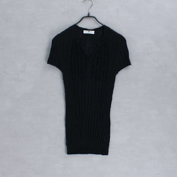 grace barnes _ linen blend stretch top