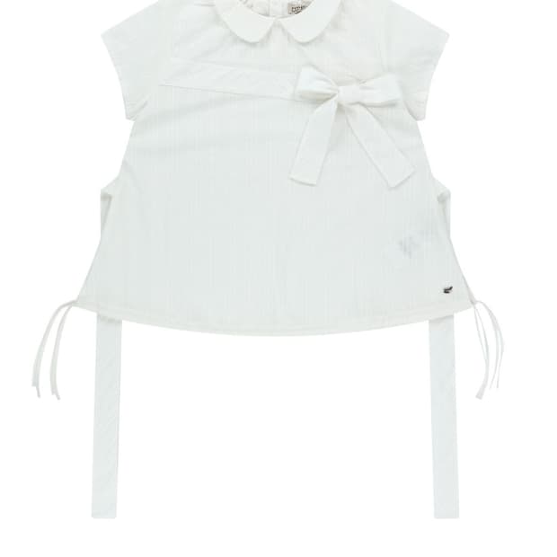 코이세이오 bow blouse white