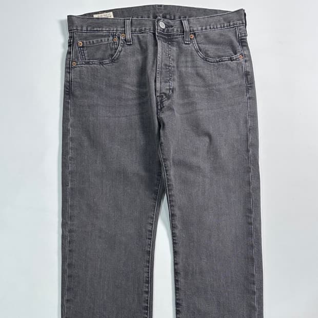 리바이스 501 흑청 데님 팬츠