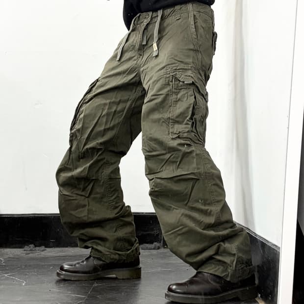 후아유 멀티포켓 와이드 카고 팬츠