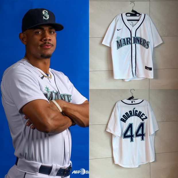 나이키xMLB 시애틀 매리너스 로드리게스 마킹 야구 유니폼
