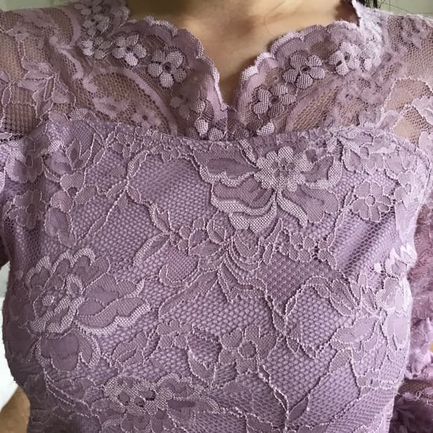 vintage purple lace top