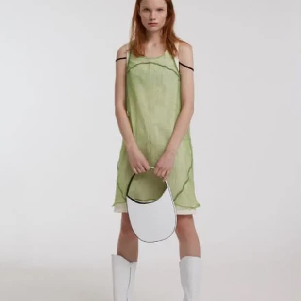 더오픈프로덕트 링클 더블 드레스 오픈yy