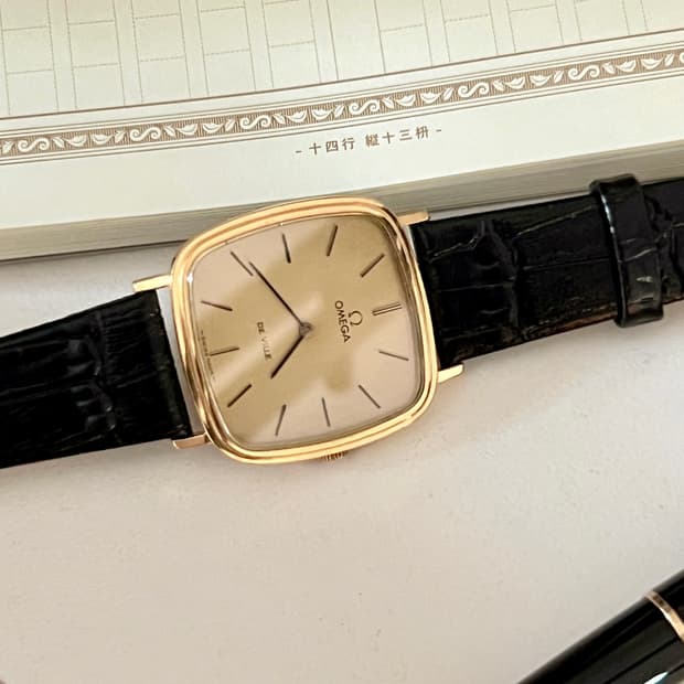 OMEGA 오메가 드빌 스퀘어 수동감기 남성 시계