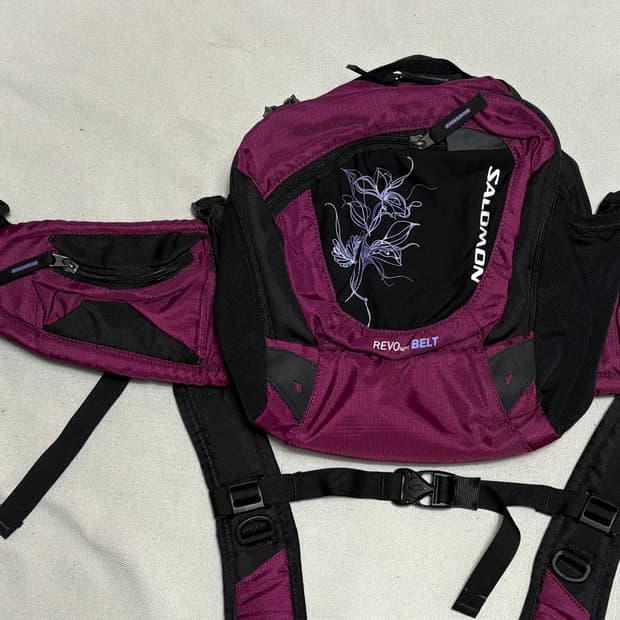 OS 살로몬 레보벨트 퍼플 백팩