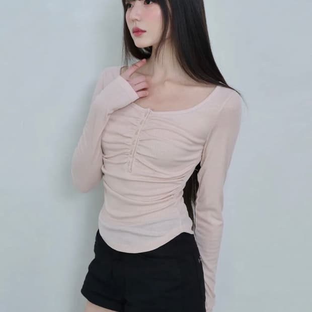 레이즈미야 페이 소프트 셔링 탑 베이비 핑크