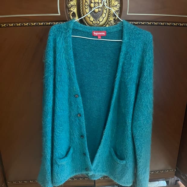 슈프림 모헤어 가디건