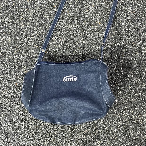 이미스 스몰로고 데님 숄더백 B3748