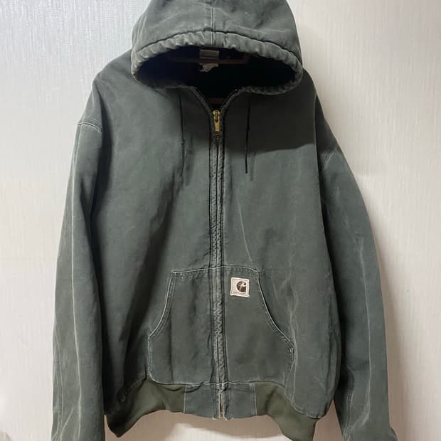 칼하트 J68 액티브 자켓 모스 그린