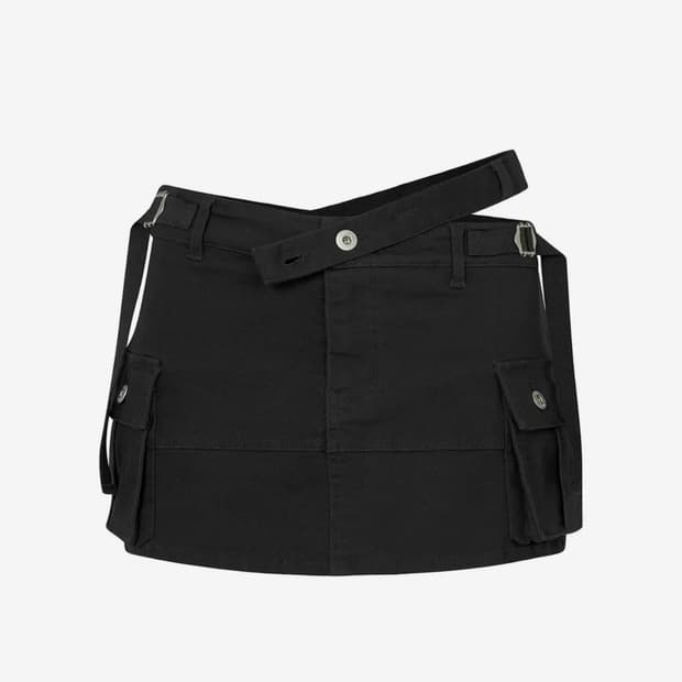 페인오어플레져 닉스 스커트 블랙 NIX MINI SKIRT