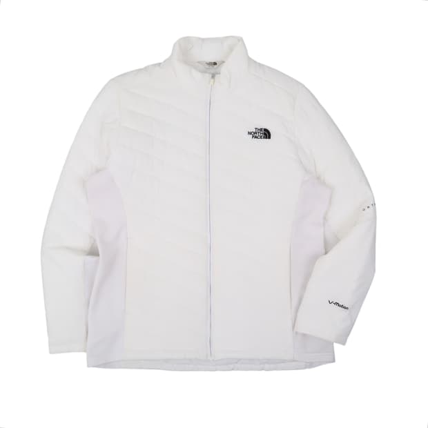노스페이스 화이트 v-motion 경량패딩