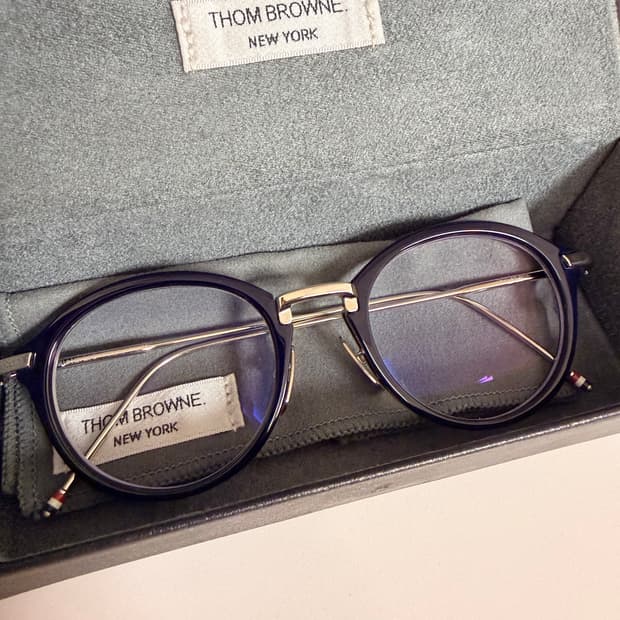 톰브라운 다크 네이비/실버 티타늄 안경