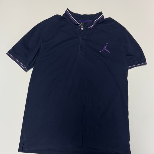 나이키 조던 올드스쿨 드라이핏 반팔 카라티 L ~ XL 네이비