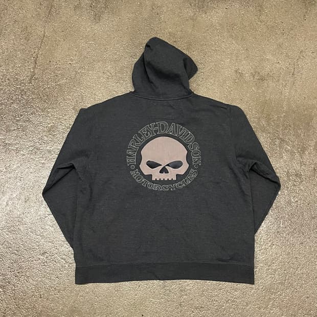 할리데이비슨 스컬 후드 집업 (110-115)