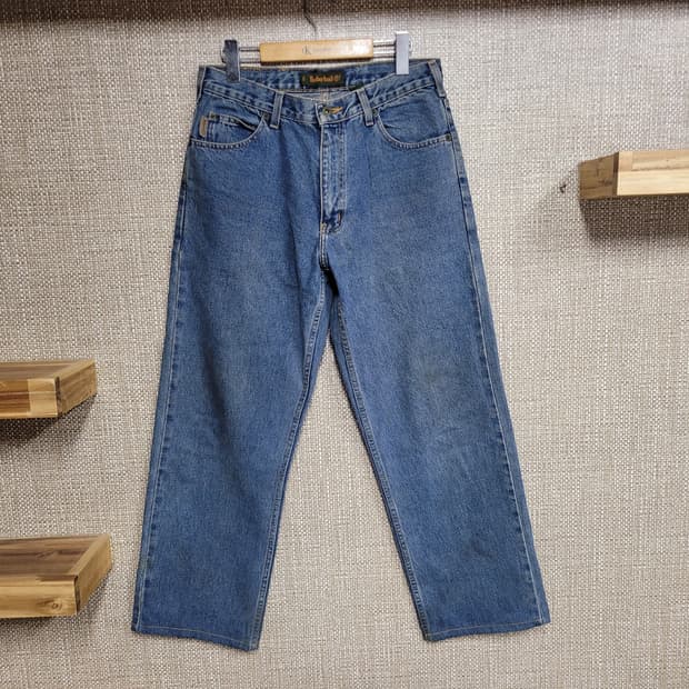 31인치 팀버랜드 와이드핏 빈티지 청바지 아메카지 올드스쿨 중청 