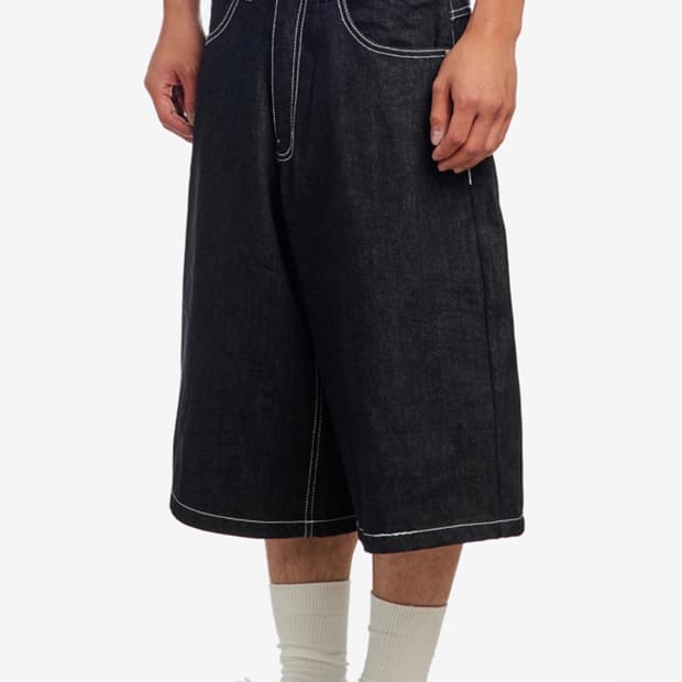 어웨이즈 버뮤다 데님 팬츠 블랙 M