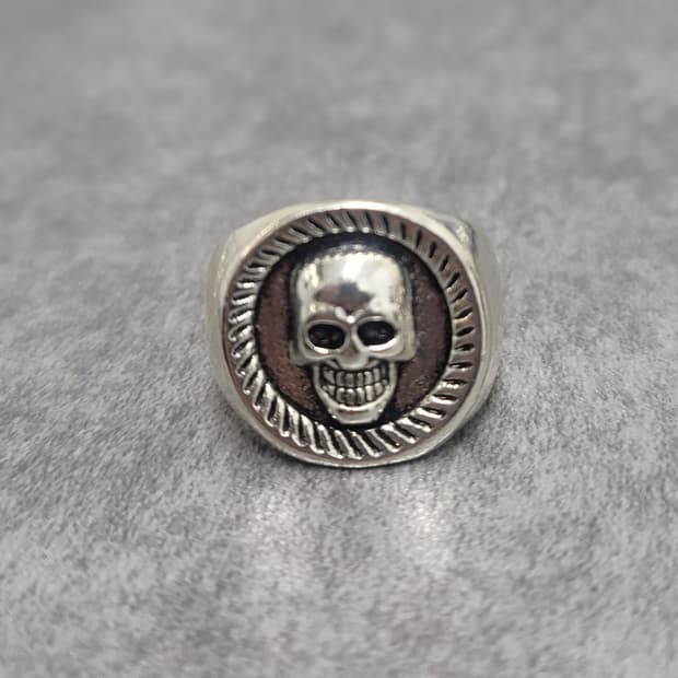 빈티지 스컬 해골반지