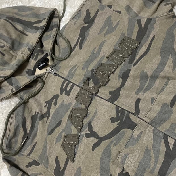 아캄 카모 후드집업 