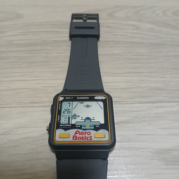 카시오 게임시계 GA-7 Aero Batics