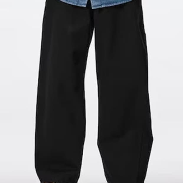 353266 gu 배럴레그 워크팬츠 L사이즈