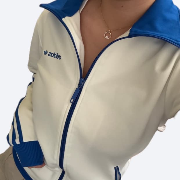 🤍아디다스 베켄바우어 화이트 블루 포카리 트랙탑 져지🤍