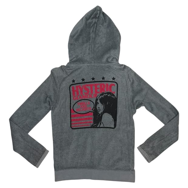 히스테릭 글래머 아카이브 테리 원단 히스걸 후드 집업 자켓