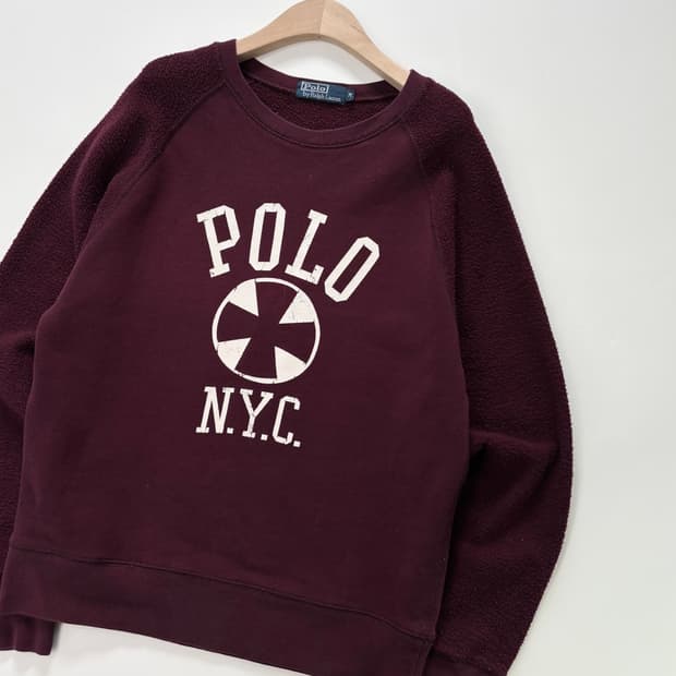 Polo 폴로 랄프로렌 버건디컬러 스웻셔츠