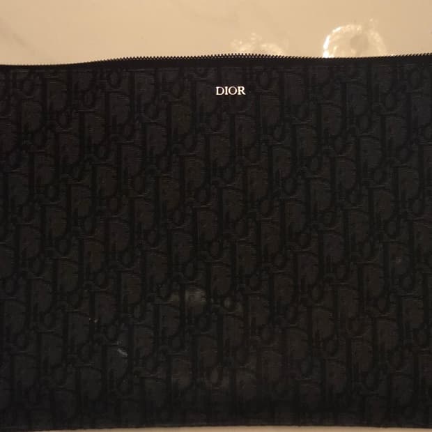 [정품] 디올 오블리크 클러치 파우치 블랙