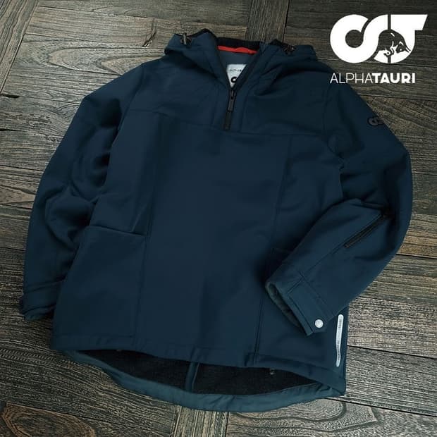 [알파타우리 레드불] 레이싱 스포츠 하프집업 후드 아노락 M19270