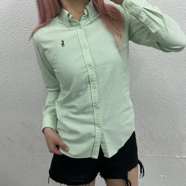 폴로 랄프로렌 옥스포드 그린 단가라 셔츠 0