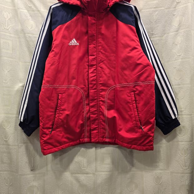 아디다스 올드스쿨 빅로고 누빔 점퍼  75 사이즈