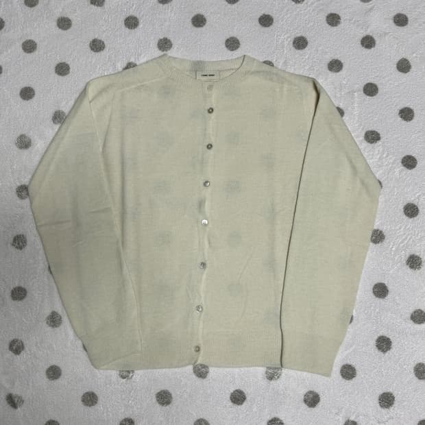 comehere 크림 홀가먼트 가디건