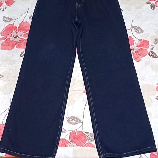 무신사 와이드 데님팬츠 실측31인치 기장105