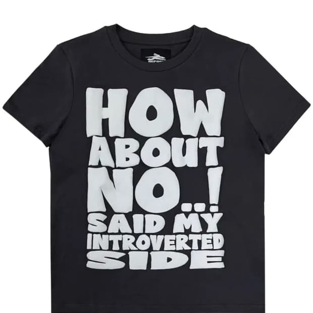 제노리포트 HOW ABOUT NO TEE (CHARCOAL)