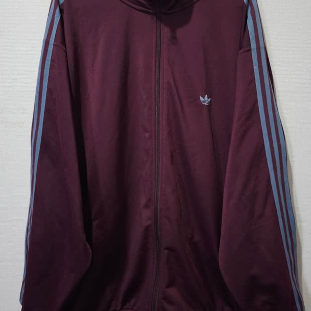 아디다스 BB 베켄바우어 쉐도우 버건디 마룬 트랙탑 져지집업 105/XL