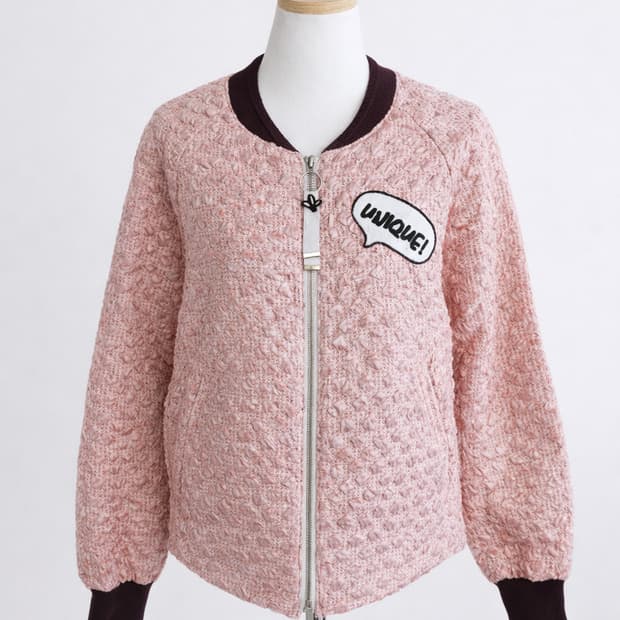 🌸 정가60만원대 레어템 벚꽃여신코랄피치 트위드 유니크패치 오엠디 자켓