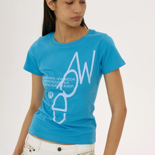 웰빙익스프레스 하프슬리브 반팔 Light WBE Tee Blue m